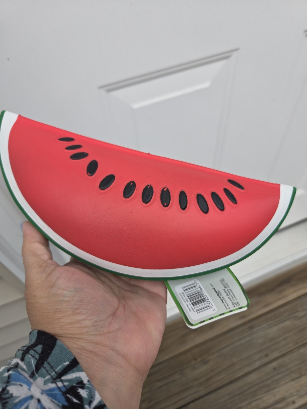 🌟New Jumbo Squishy WATERMELON TikTok Viral Rare Keycraft 9” L 4”w